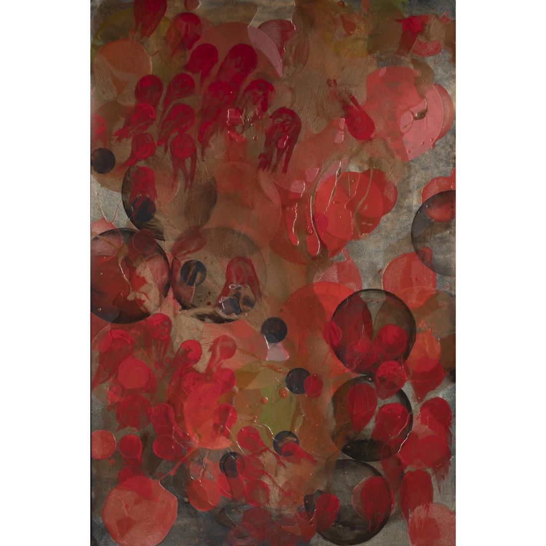 Painting, Erin Parish: Erin Parish (American, b. 1966), "Cranky Brave," 2004, oil and resin on panel, signed, titled and dated verso, panel: 60"h x 40"w, overall (with frame): 64.5"h x 44.25"w. Provenance: Private Collectio