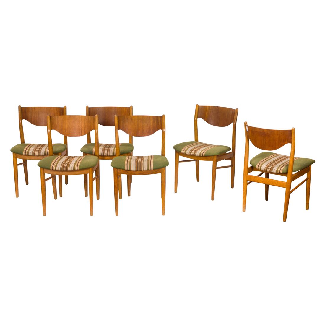 Danish Modern dining chairs, in the manner of Erik Buch, set of six (1 of 3)