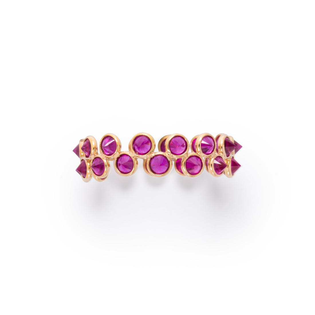 A ruby and eighteen karat gold ring (1 of 2)