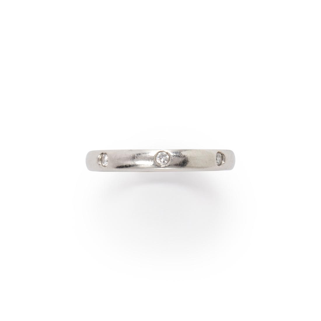 A diamond and platinum ring (1 of 2)