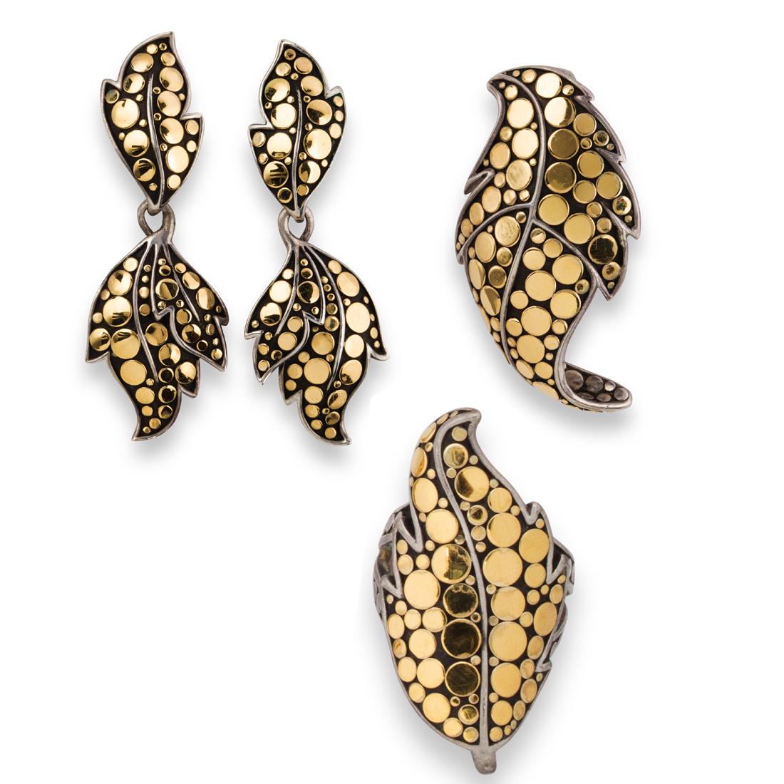 A group of eighteen karat and sterling silver jewelry suite, 'Ayu Dot', John Hardy (1 of 1)