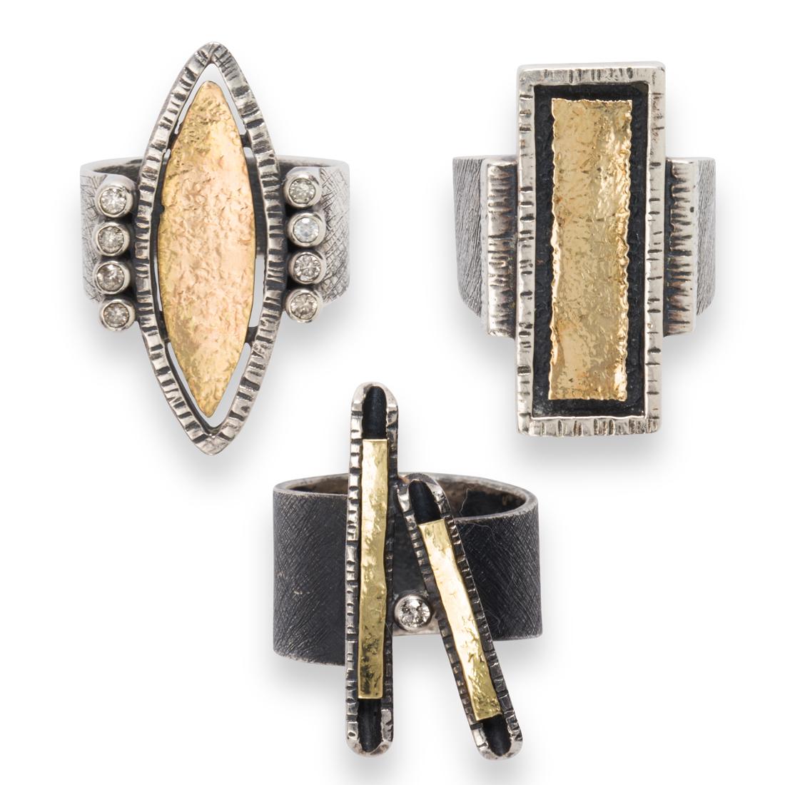 A group of silver ring, Davide Bigazzi (1 of 2)