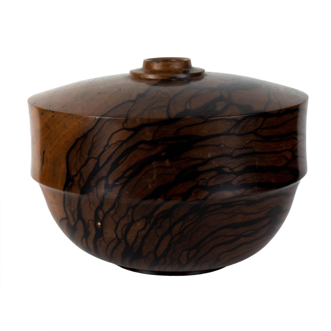 A large Dan Kvitka turned ebony wood vase (1 of 4)
