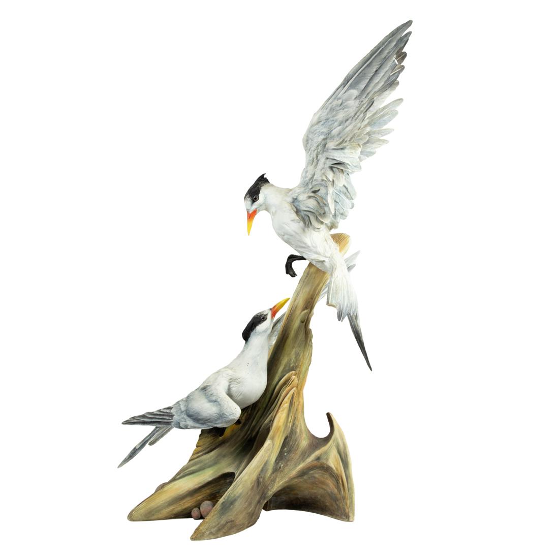 A large Boehm porcelain study of Royal Terns #10047 (1 of 3)