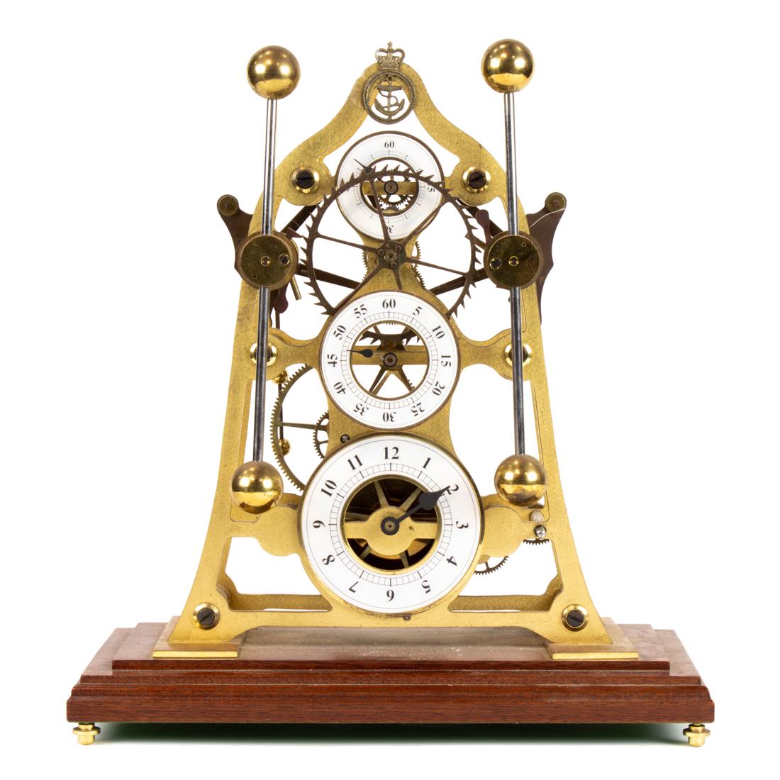 A Devon Sea Clock brass timepiece (1 of 3)