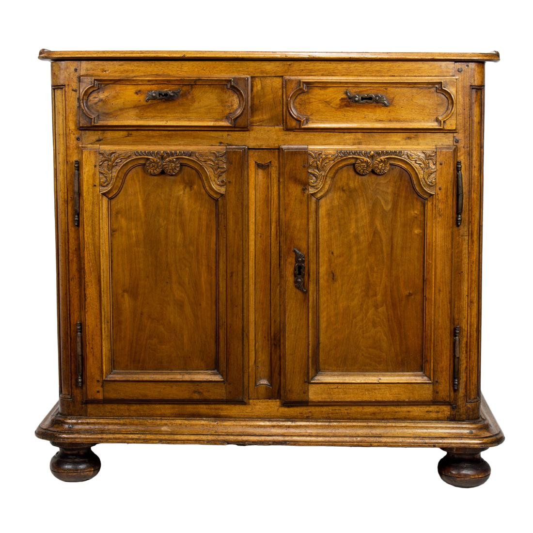 A French Provincial buffet circa 1780, executed in oak (1 of 3)