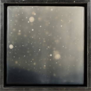 Painting, Eric Blum: Eric Blum (American, b. 1956), "No. 481," 2004, encaustic on panel, signature stamped, titled, and dated verso, overall (with frame): 14"h x 14"w. Provenance: Private Collection of Gary Danko, San Fra