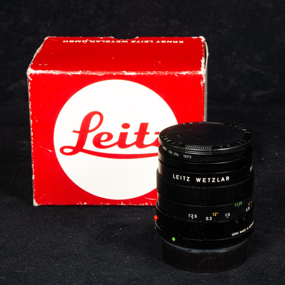 Ernst Leitz Macro-Elmarit-R camera lens in orignal box, 1:2,8/60mm, 11212 (1 of 1)