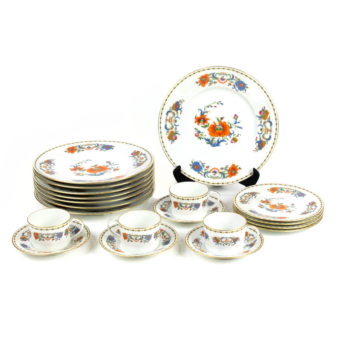 (Lot of 20) Raynaud & Cie for Ceralene porcelain partial dinner service: (Lot of 20) Raynaud & Cie for Ceralene porcelain partial dinner service in the Vieux Chine pattern, comprising (8) dinner plates, (4) bread & butter plates, (4) cups and (4) saucers.