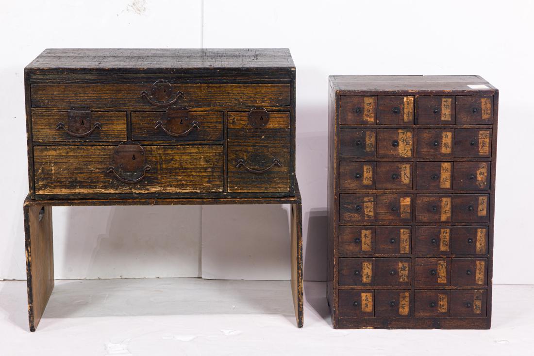 (lot of 2) Japanese tansu (1 of 1)