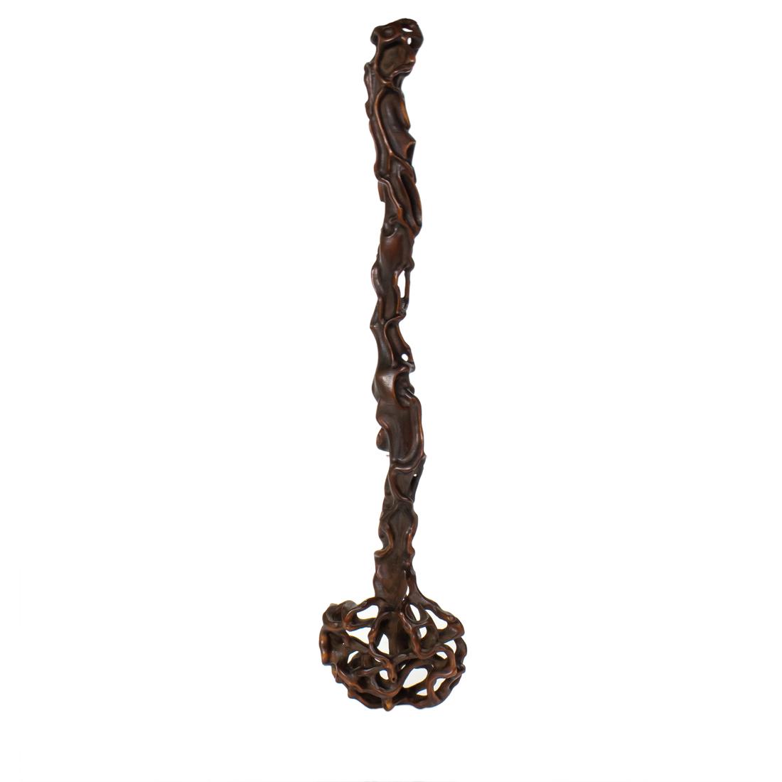 Chinese boxwood ruyi scepter: Chinese boxwood ruyi scepter, 13"l.