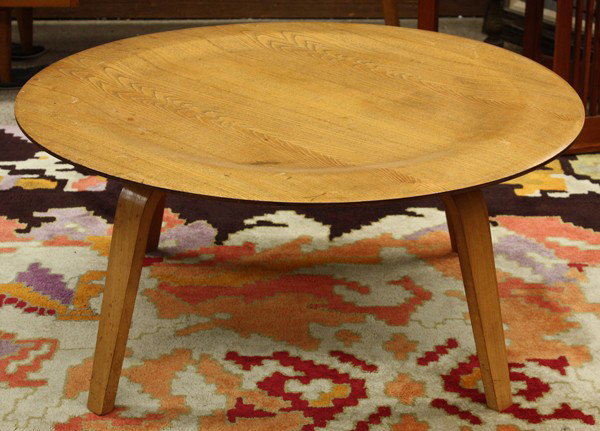 Eames dimple table: Charles and Ray Eames dimple coffee table, 15''''h x 34''w