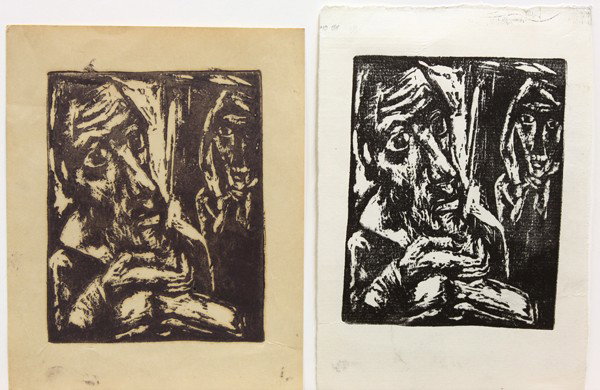 Ten Works on Paper, Boris Deutsch: (lot of 10) Unframed works on paper, Abstracts, Portraits, Figures, and Landcapes by Boris Deutsch (Californian, 1892-1978), most signed and dated, 1920s-1970s, largest overall: 19''h x 13.25''w