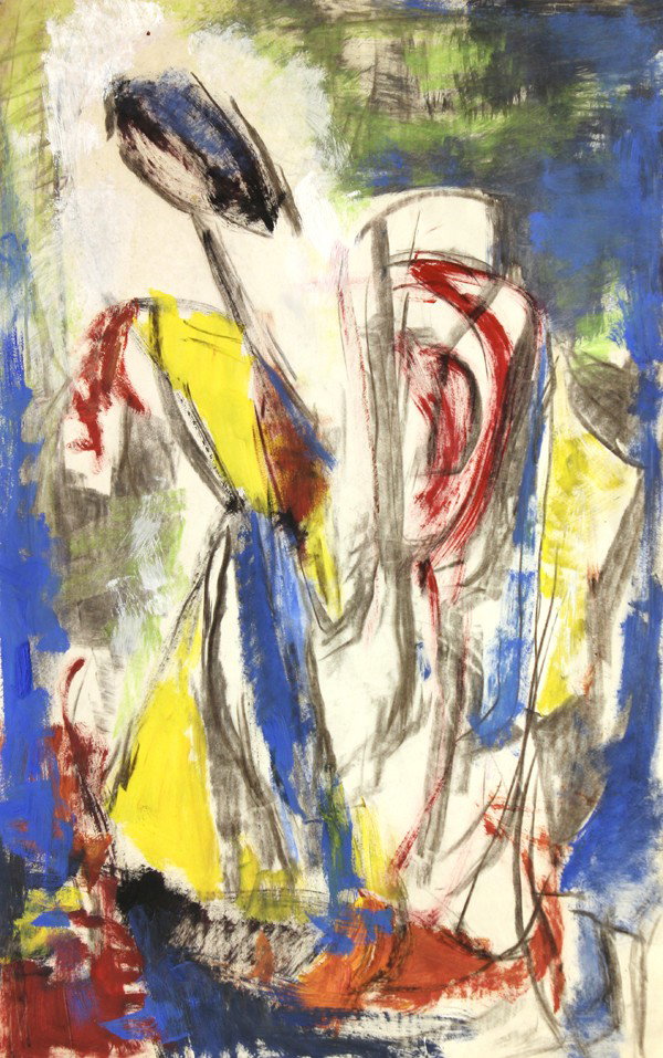 Ten Works on Paper, Boris Deutsch: (lot of 10) Unframed works on paper, Abstracts, Portraits, Figures, and Landcapes by Boris Deutsch (Californian, 1892-1978), most signed and dated, 1920s-1970s, largest overall: 28.25''h x 22.25''w