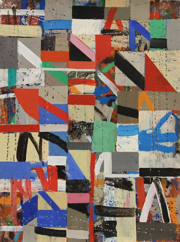 Paintings, Irving B. Haynes, Contemporary: (Lot of 2) Unframed acrylics on paper, Untitled #10 (1997), and Untitled #11 (2001), by Irving B. Haynes (American, 1927-2005), signed and dated verso, overall: 30''h x 22.25''w
