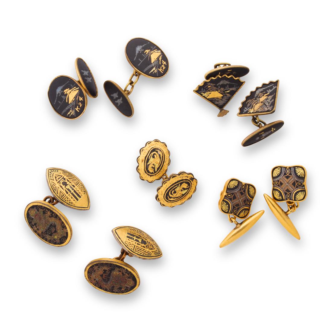 A group of gold-filled cufflinks (1 of 1)