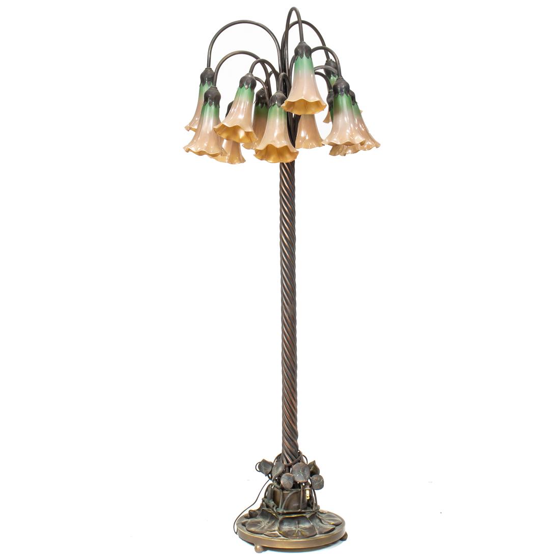 Tiffany style twelve light floor lamp (1 of 3)