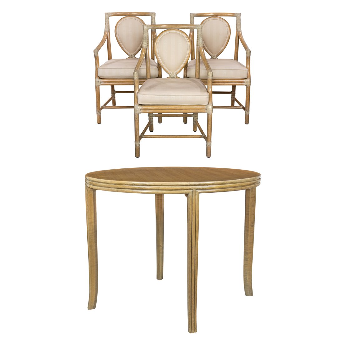 (Lot of 4) McGuire San Francisco dining suite (1 of 4)