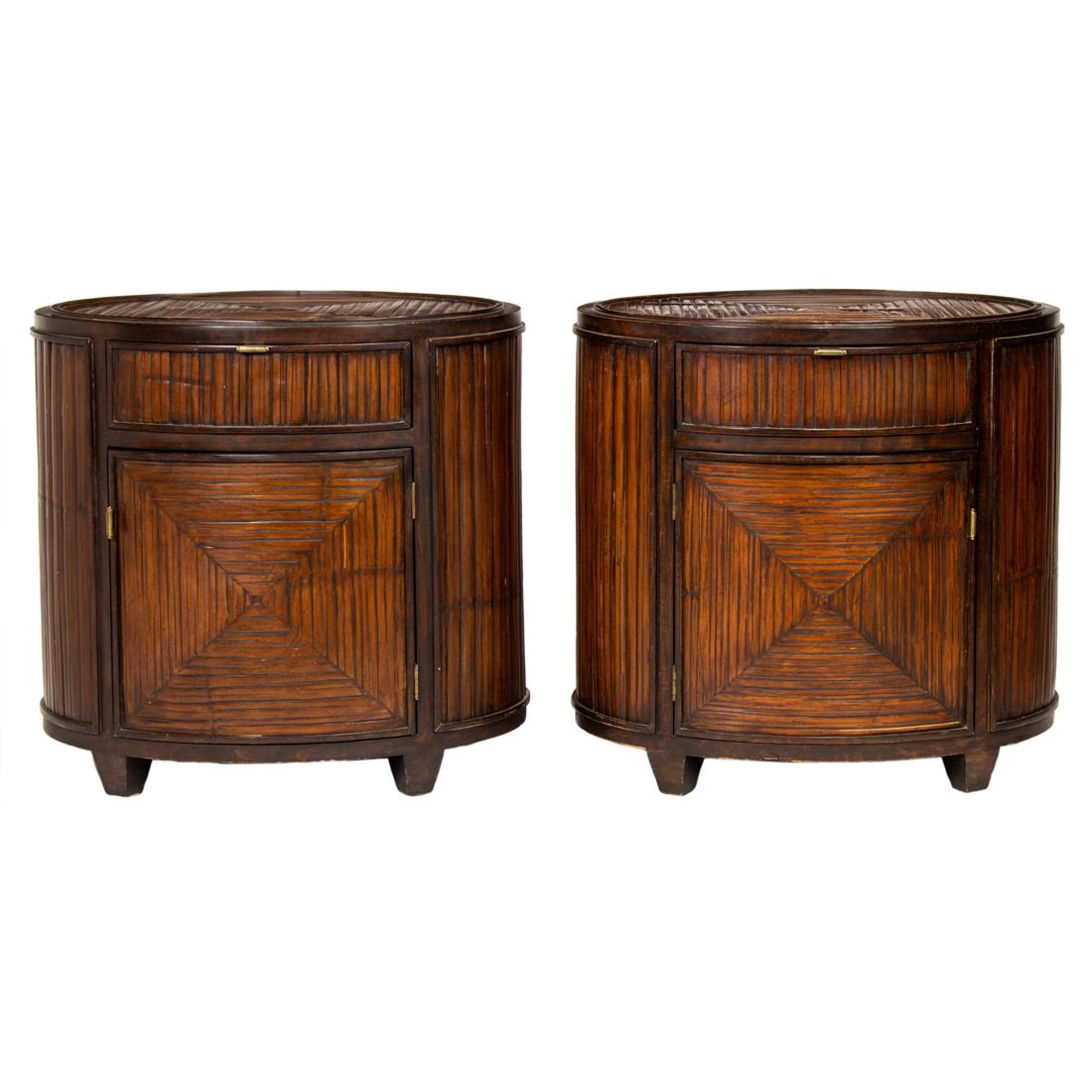 A pair of McGuire San Francisco occasional tables (1 of 4)