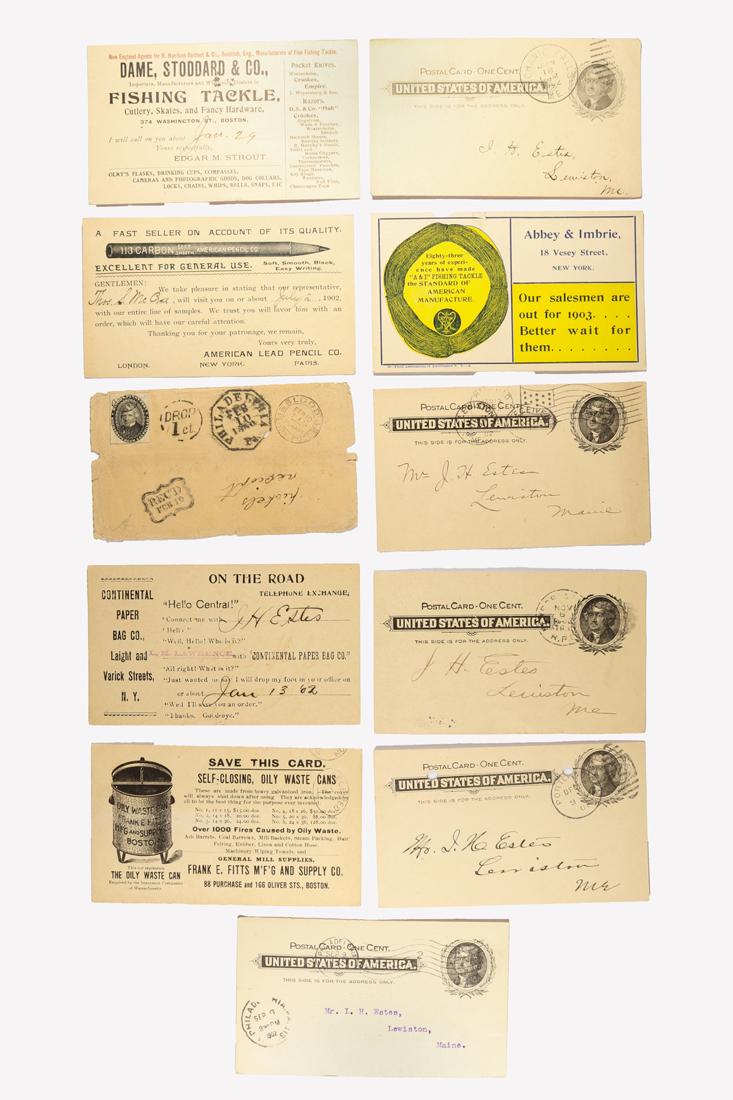 (Lot of 22) Early U.S post cards (1 of 3)