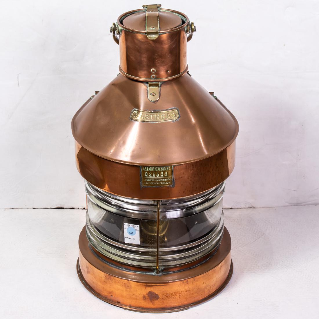 Large British copper masthead lantern by Meteorite (1 of 1)