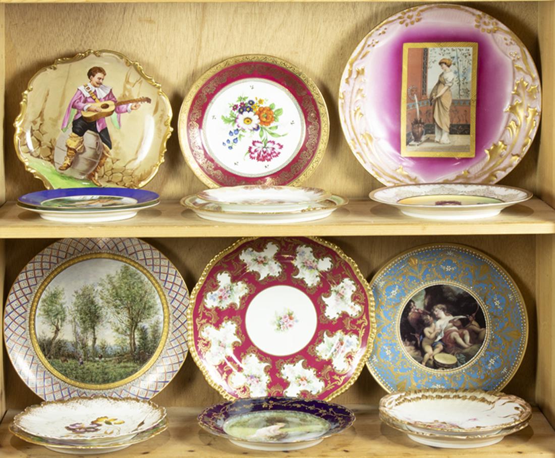 (Lot of 16) Limoges porcelain cabinet plates by various makers (1 of 1)