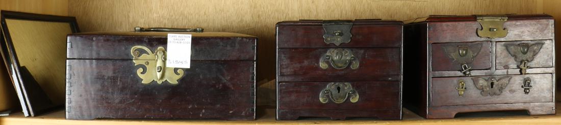 (lot of 3) Chinese wood boxes (1 of 1)