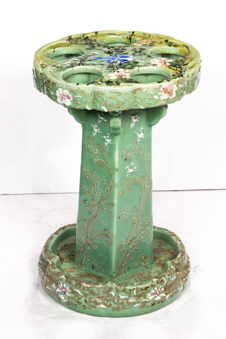 Japanese celadon glazed umbrella stand (1 of 1)