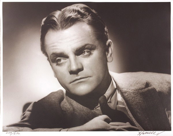 Photograph, George Hurrell, James Cagny: Unframed gelatin silver print, ''James Cagney,'' by George Hurrell (American, 1904-1992), signed ''Hurrell'' lower right, numbered edition of 250 lower left, paper: 16''h x 20''w