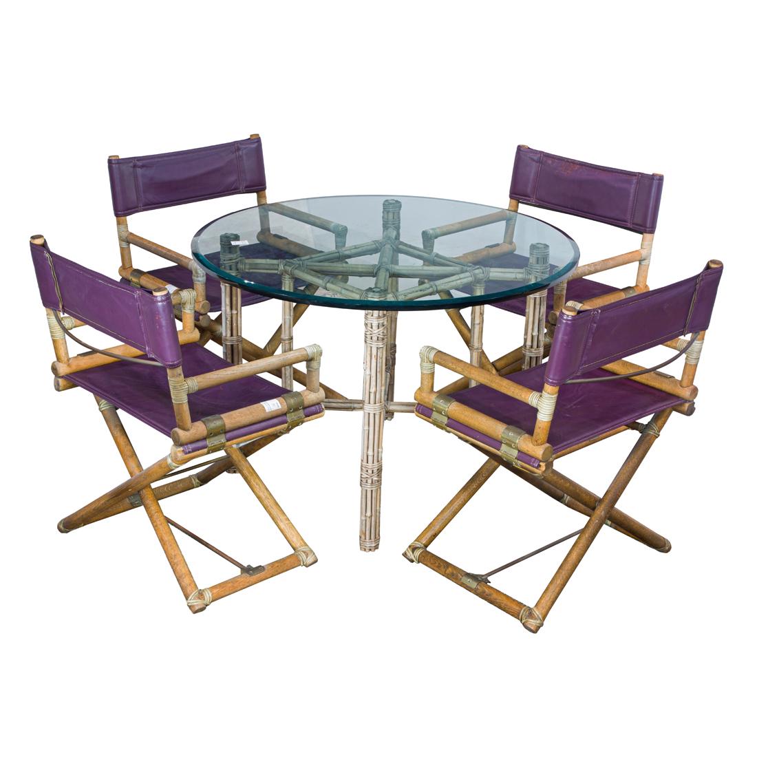 (Lot of 5) McGuire San Francisco dining suite (1 of 6)