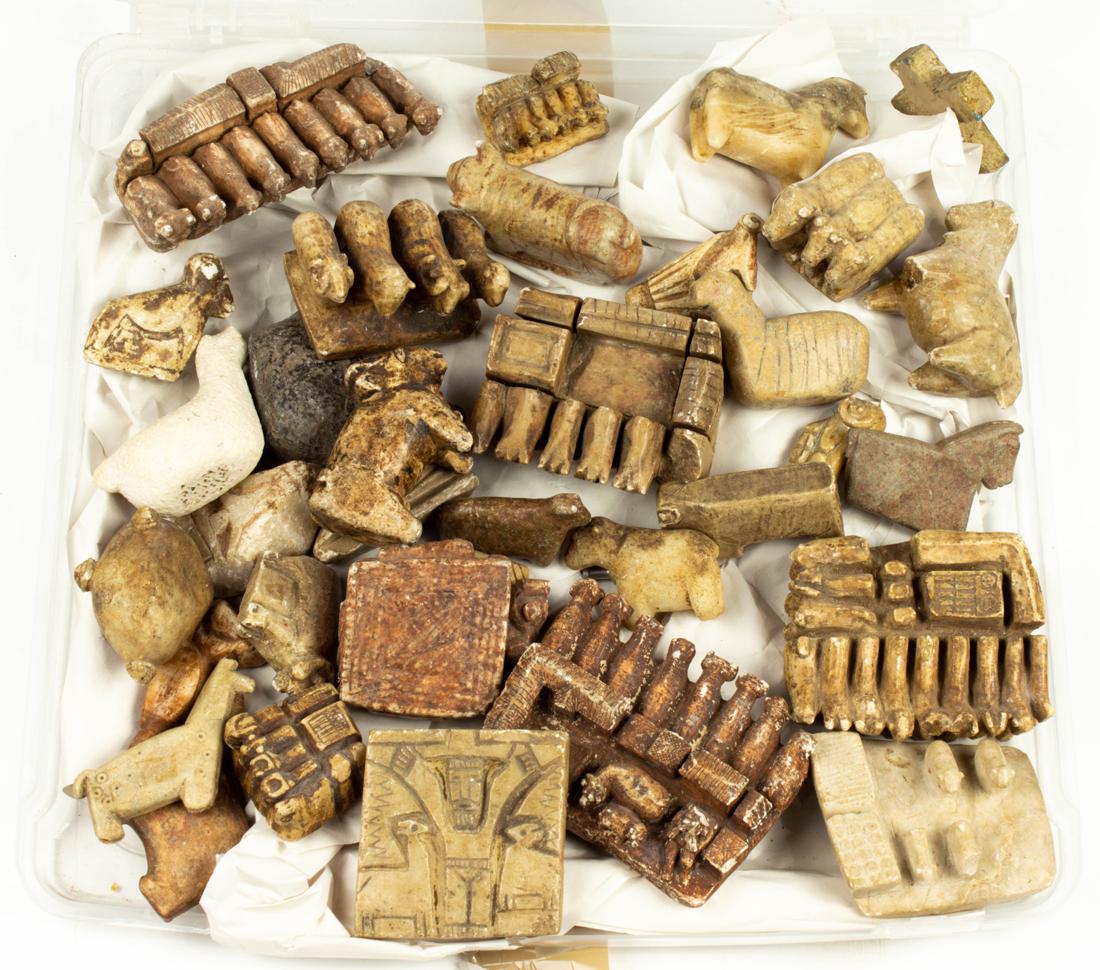 (Lot of approximately 30) Collection of stone animals (1 of 1)