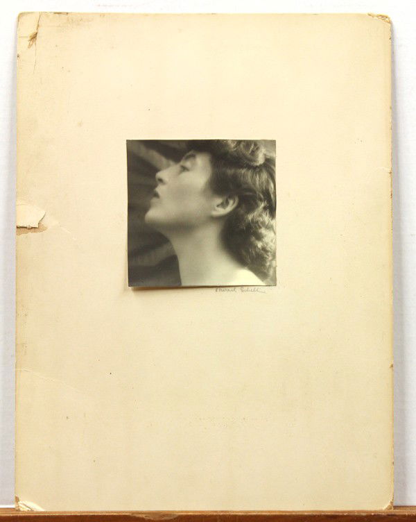 Photograph, Sherril Schell: Unframed gelatin silver print, ''Profile of Elizabeth Wilbur,'' 1934, by Sherril Schell (American, 1877-1964), signed in pencil (on mat) ''Sherril Schell'' lower right, dated in pencil ''June 29, 1934