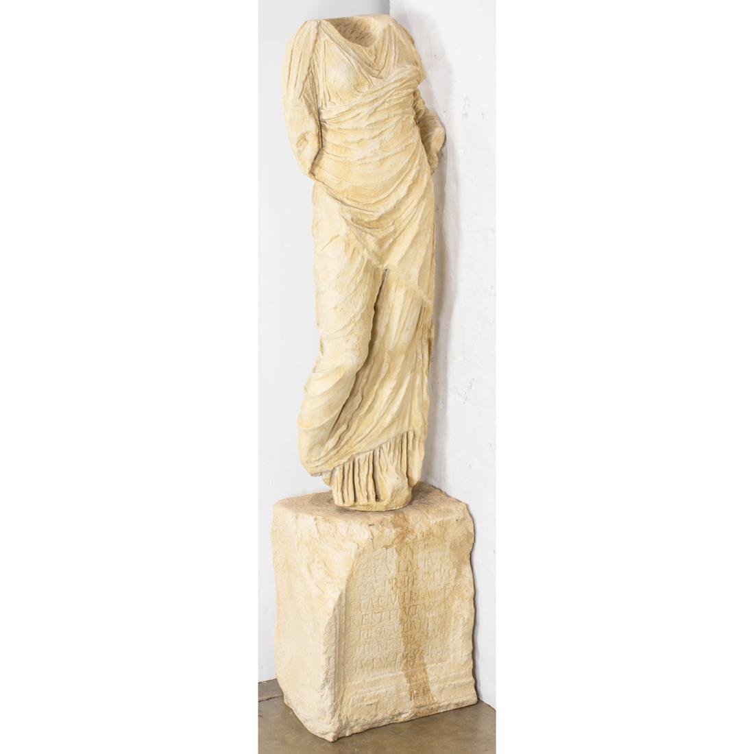 Roman style sculpture of a maiden after the antique (1 of 2)