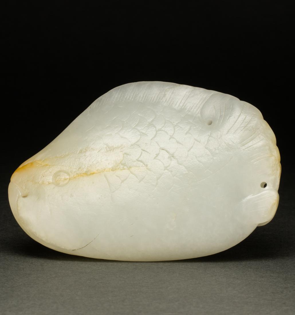 Chinese white jade pebble pendant (1 of 2)