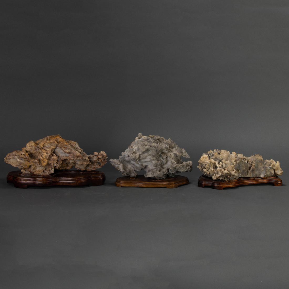 Chinese beige limestone scholar's rock (1 of 2)