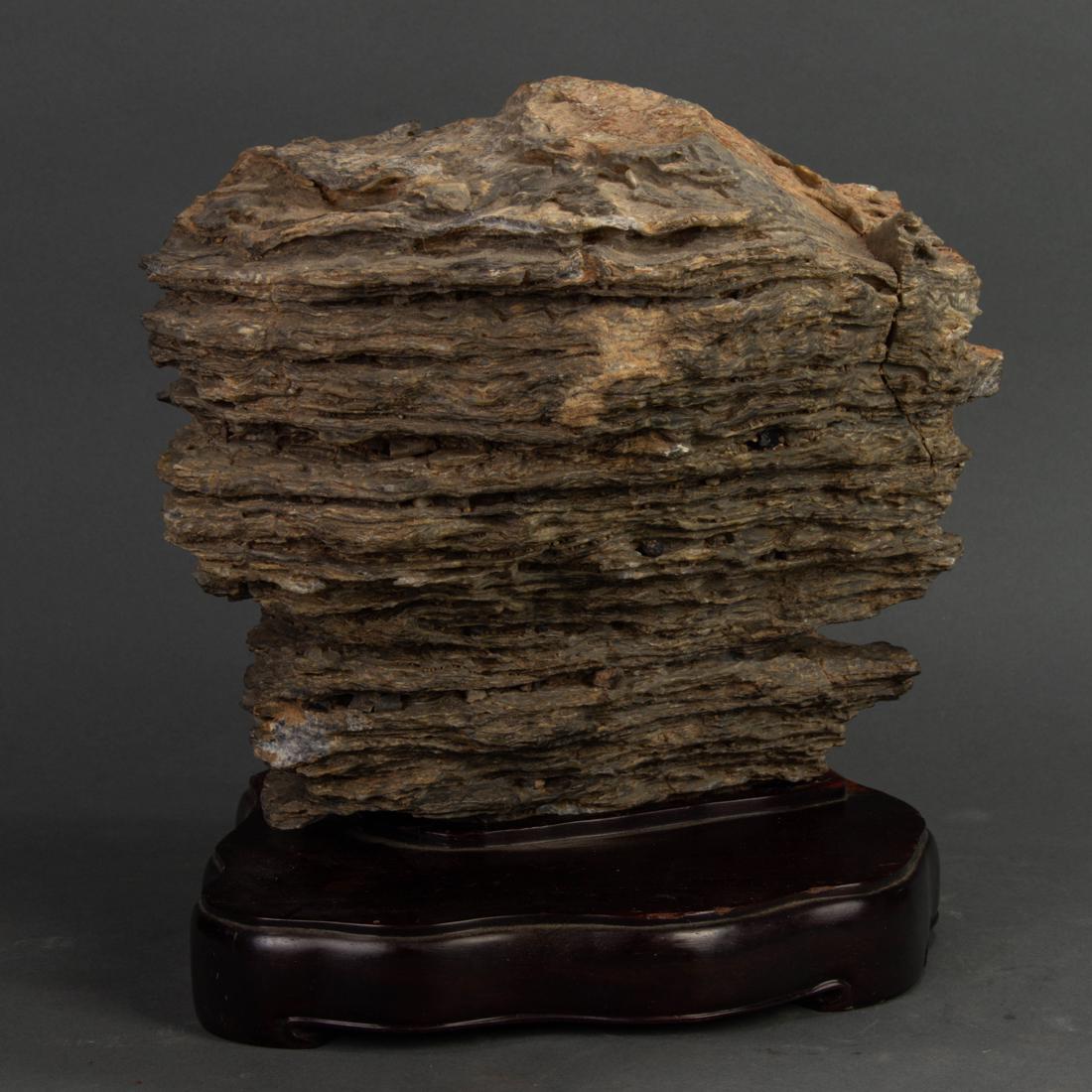 Chinese gray limestone scholar's rcok (1 of 2)