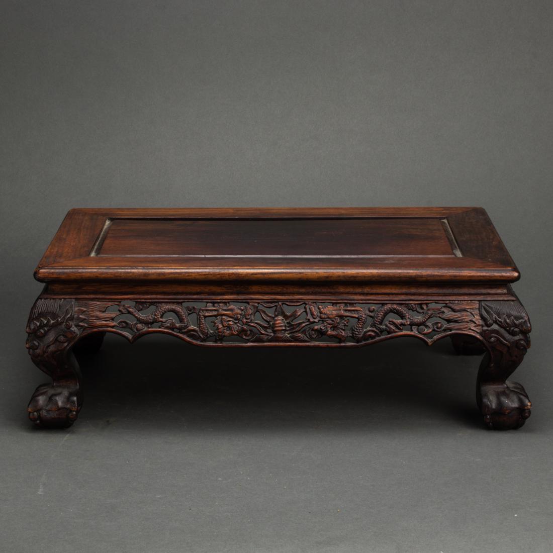 Chinese hardwood kang style display stand (1 of 1)