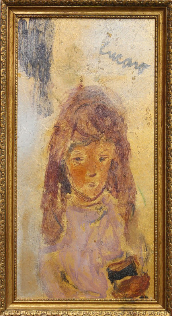 Paintings, Pascal Cucaro, Abstracted Figures: (Lot of 2) Framed oils on artist board and masonite, Abstracted Portraits, by Pascal Cucaro (Californian, 1915-2004), one signed ''Cucaro'' upper right, the other signed ''Cucaro'' lower right, larges