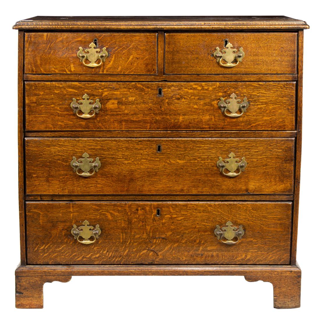 A George III oak chest (1 of 3)