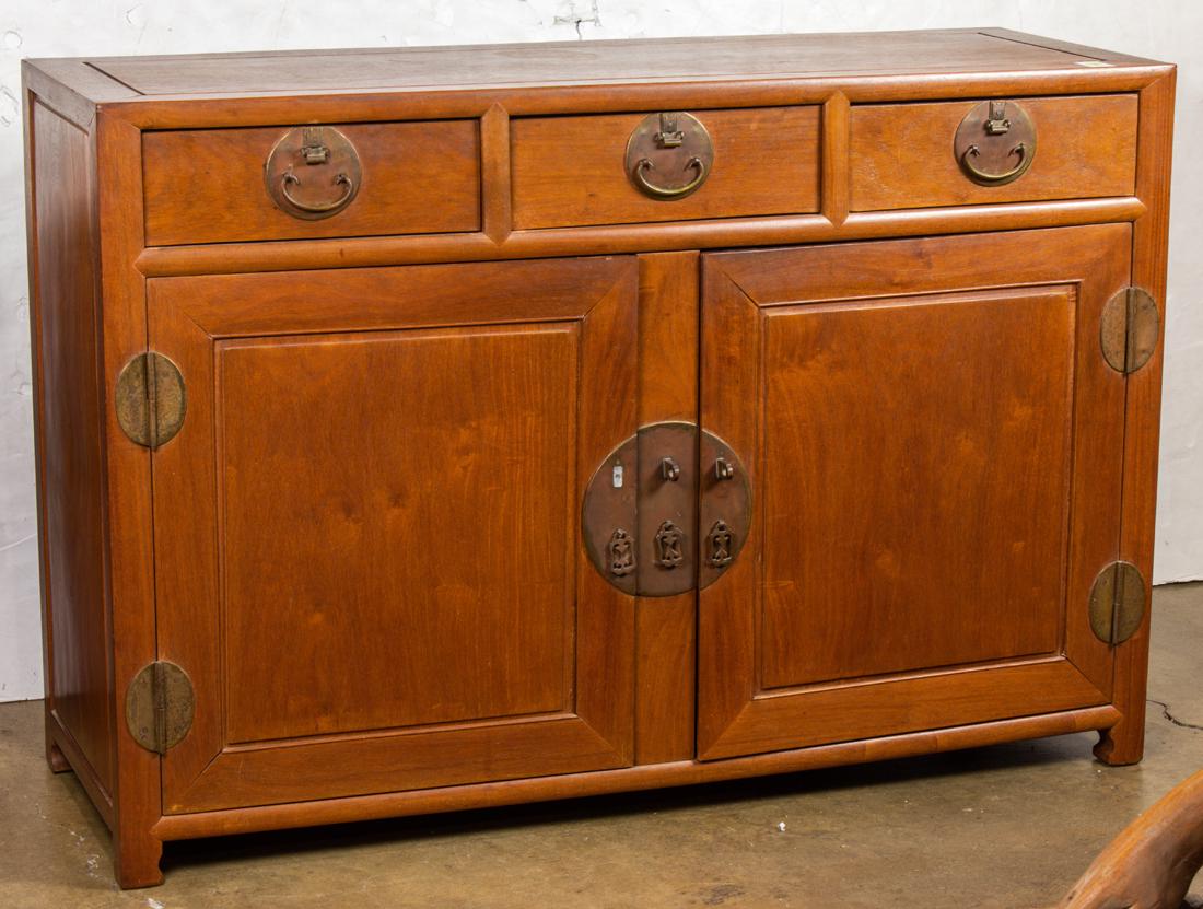 Asian hardwood sideboard (1 of 1)