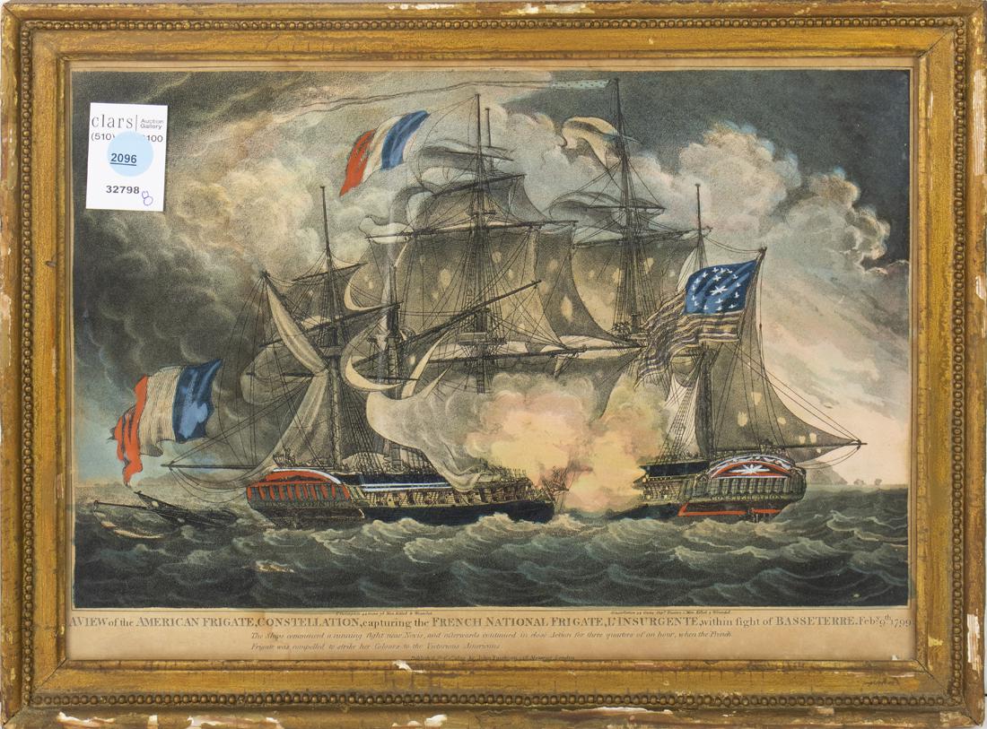 Print, A View of the American Frigate, Constellation (1 of 1)