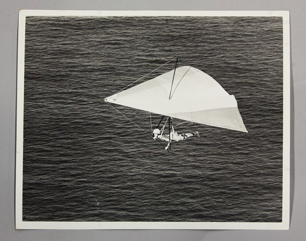 Photographs by Leroy Grannis: (Lot of 20) Unframed gelatin silver prints, Hang-Gliding, including locations; 1st World Championships (Tirol, Austria), Pt. Fermin (CA), Sundance and Telluride, (CO), Frankfurt (MI), and Oahu (HI), b