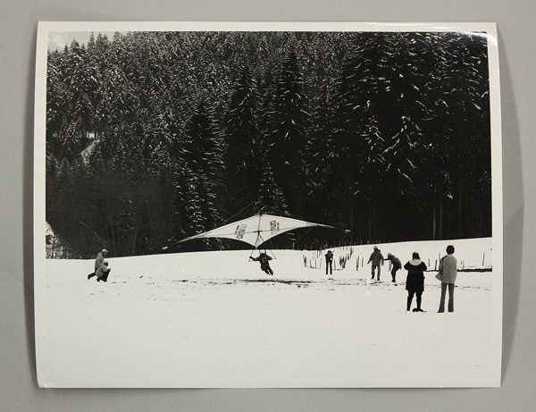 Photographs by Leroy Grannis: (Lot of 20) Unframed gelatin silver prints, Hang-Gliding, including locations; Pt. Fermin and San Diego (CA), Telluride, (CO), North Carolina, Michigan, and Kossen (Austria), by Leroy Grannis (Califor