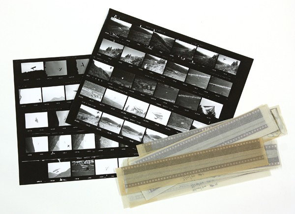 Photographs and negatives by Leroy Grannis: Assorted 1974 Hand-Gliding photographs and negatives including; Telluride (CO), Fermin/Escape Country (CA), Long Beach, Quicksilver (Torrance, CA), Delrey, Michigan and Hawaii, by Leroy Grannis (Calif