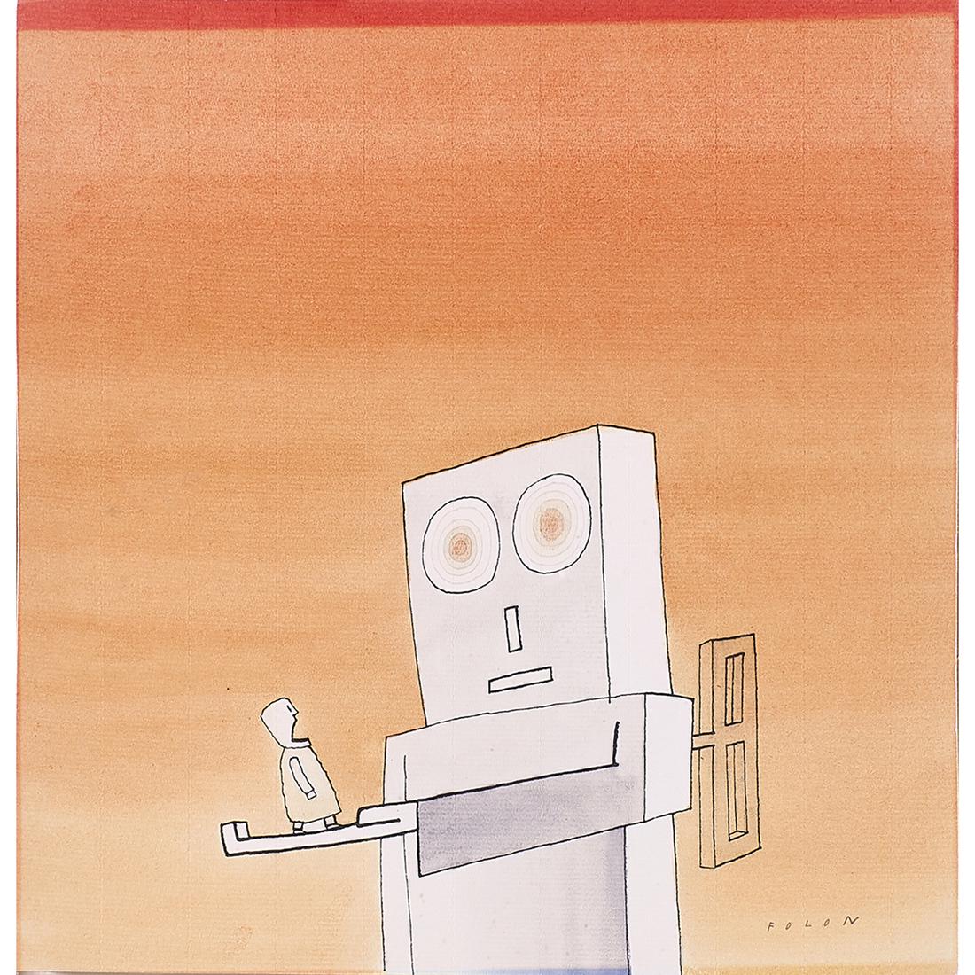 Watercolor, Jean-Michel Folon (1 of 4)