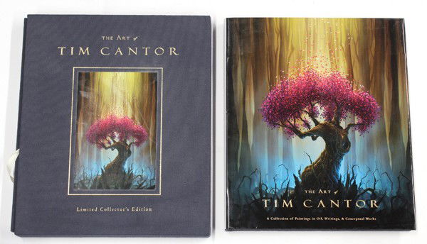 Tim Cantor autographed books: (lot of 2) Two associated autographed Tim Cantor books, including The Art of Tim Cantor, Limited Collector's Edition, Ashby and Alfred, 2005, No. 52 of 750, housed in a slipcase, also includes a signe