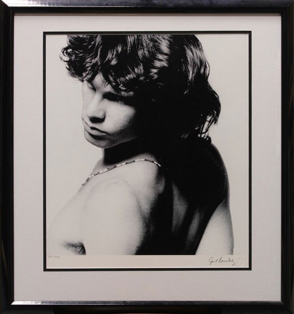 Photographs, Joel Brodsky, Jim Morrison: (Lot of 2) Framed photographs, ''Jim Morrison - The Doors, American Poet, New York City,'' by Joel Brodsky (American, 20th Century), each signed and embossed stamped lower right, edition of 4018/5000,