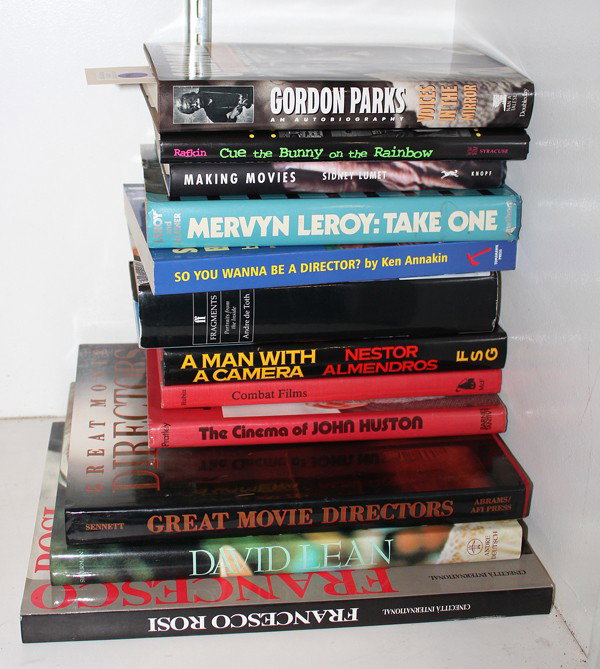 Autographed biographies, books: (lot of 8) Associated autographed cinematography biography books, some inscribed, including Francesco Rosi; Stephen Silverman, David Lean; Ted Sennett, Great Movie Directors, (signed by multiple movie