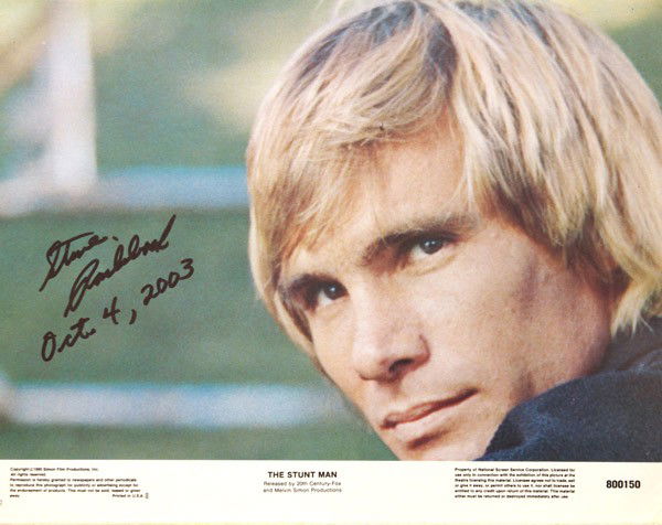 Hollywood autographed lobby cards: (lot of 10) Associated movie star autographed lobby cards, including Taxi Driver, signed by Robert De Niro; Running Scared, signed by Gregory Hines and Billy Crystal; The Stunt Man, signed by Steve Ra