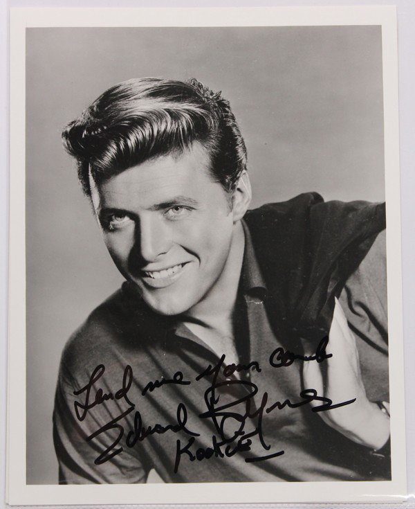 Autographed movie star photographs: (lot of 20) Associated autographed movie star photographs, including Olivia Hussey, Elizabeth Franz, Hank Garrett, Richard Johnson, Shirley Knight, Carol Bruce, etc. Worth inspection. Each photograph 